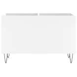 fehér szerelt fa hanglemezszekrény 74,5x38x48 cm