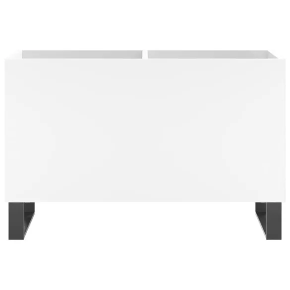 fehér szerelt fa hanglemezszekrény 74,5x38x48 cm