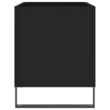 fekete szerelt fa hanglemezszekrény 74,5x38x48 cm