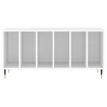 fehér szerelt fa hanglemezszekrény 100 x 38 x 48 cm