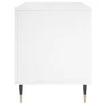 fehér szerelt fa hanglemezszekrény 100 x 38 x 48 cm