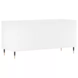 fehér szerelt fa hanglemezszekrény 100 x 38 x 48 cm