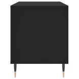 fekete szerelt fa hanglemezszekrény 100 x 38 x 48 cm