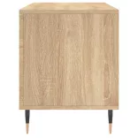 sonoma tölgy színű szerelt fa hanglemezszekrény 100x38x48 cm