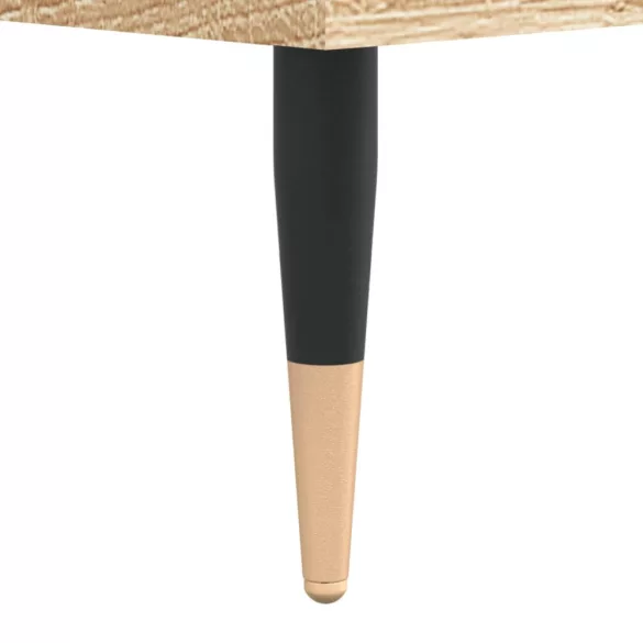 sonoma tölgy színű szerelt fa hanglemezszekrény 100x38x48 cm