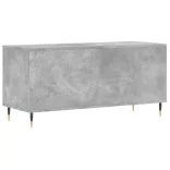 betonszürke szerelt fa hanglemezszekrény 100 x 38 x 48 cm