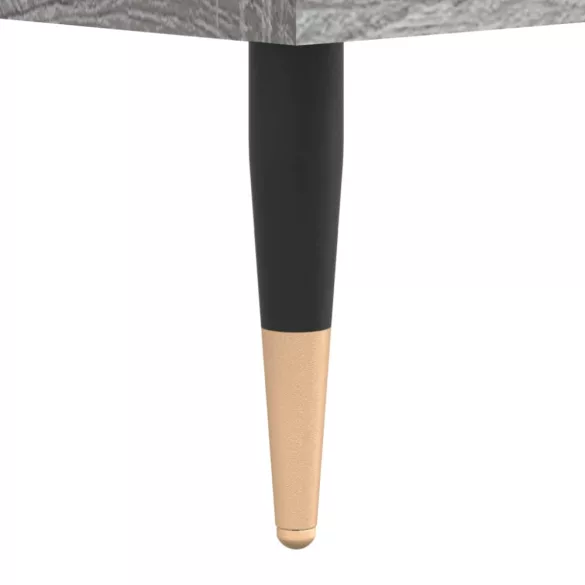 szürke sonoma színű szerelt fa hanglemezszekrény 100x38x48 cm