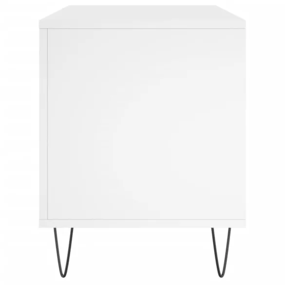 fehér szerelt fa hanglemezszekrény 100 x 38 x 48 cm