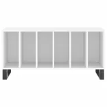 fehér szerelt fa hanglemezszekrény 100 x 38 x 48 cm