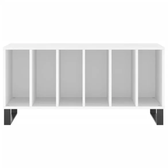 fehér szerelt fa hanglemezszekrény 100 x 38 x 48 cm