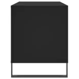 fekete szerelt fa hanglemezszekrény 100 x 38 x 48 cm