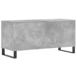 betonszürke szerelt fa hanglemezszekrény 100 x 38 x 48 cm