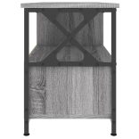 szürke sonoma színű szerelt fa és vas TV-szekrény 90x33x45 cm