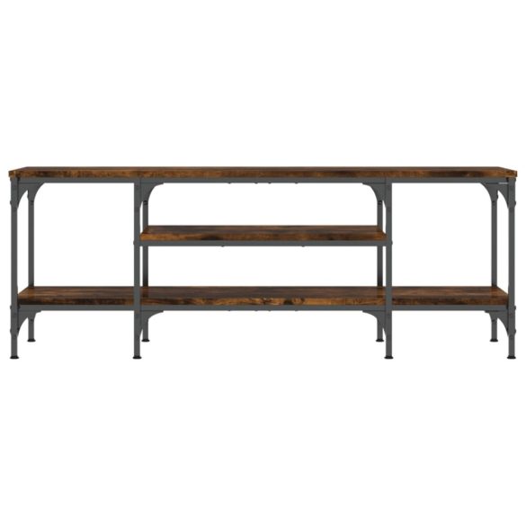 sonoma tölgy színű szerelt fa és vas TV-szekrény 121x35x45 cm