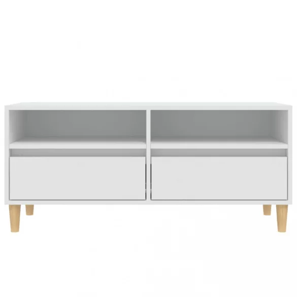 fehér szerelt fa TV-szekrény 100x34,5x44,5 cm