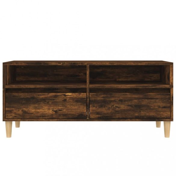 füstös tölgy színű szerelt fa TV-szekrény 100x34,5x44,5 cm