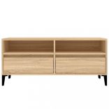 sonoma tölgyszínű szerelt fa TV-szekrény 100x34,5x44,5 cm