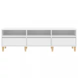 fehér szerelt fa TV-szekrény 150 x 30 x 44,5 cm