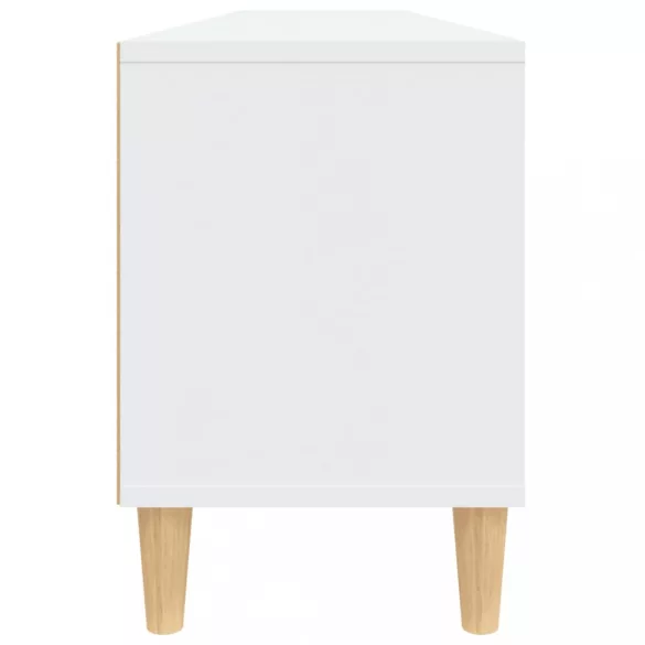 fehér szerelt fa TV-szekrény 150 x 30 x 44,5 cm