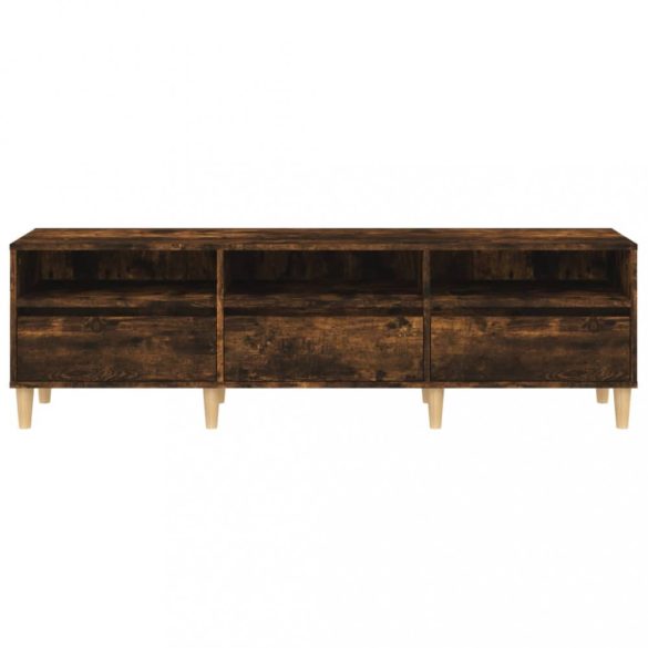 füstös tölgy színű szerelt fa TV-szekrény 150 x 30 x 44,5 cm