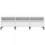 fehér szerelt fa TV-szekrény 150 x 30 x 44,5 cm