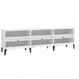 fehér szerelt fa TV-szekrény 150 x 30 x 44,5 cm