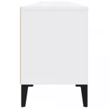 fehér szerelt fa TV-szekrény 150 x 30 x 44,5 cm