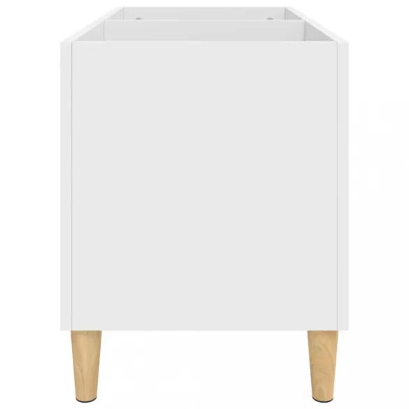 fehér szerelt fa hanglemezszekrény 74,5x38x48 cm