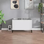 fehér szerelt fa hanglemezszekrény 74,5x38x48 cm