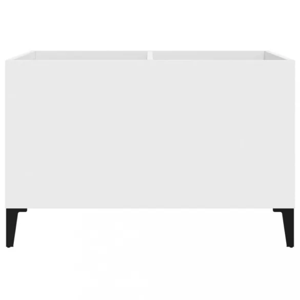 fehér szerelt fa hanglemezszekrény 74,5x38x48 cm