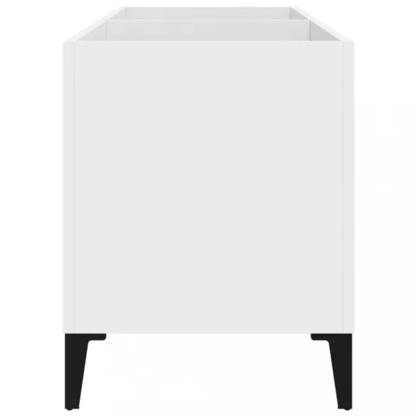 fehér szerelt fa hanglemezszekrény 74,5x38x48 cm