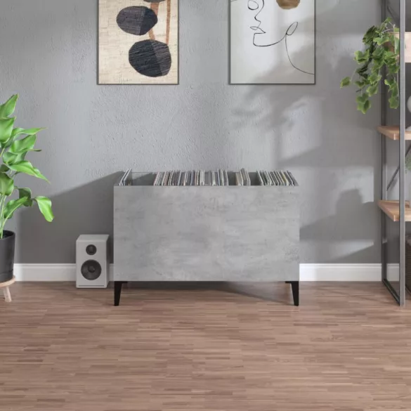 betonszürke szerelt fa hanglemezszekrény 74,5x38x48 cm