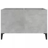 betonszürke szerelt fa hanglemezszekrény 74,5x38x48 cm