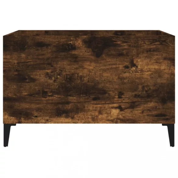 füstös tölgy színű szerelt fa hanglemezszekrény 74,5x38x48 cm