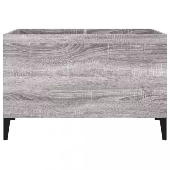 szürke sonoma színű szerelt fa hanglemezszekrény 74,5x38x48 cm