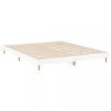 fehér szerelt fa ágykeret 140 x 200 cm