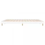 fehér szerelt fa ágykeret 140 x 200 cm