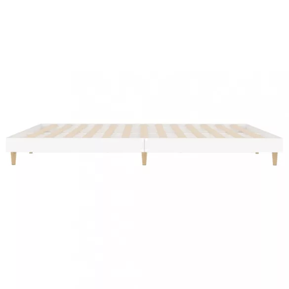fehér szerelt fa ágykeret 140 x 200 cm