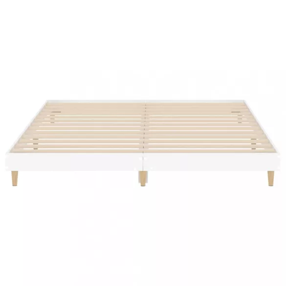 fehér szerelt fa ágykeret 120 x 200 cm