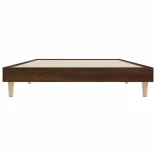 barna tölgy színű szerelt fa ágykeret matrac nélkül 100x200 cm