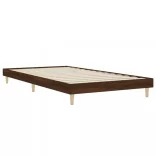 barna tölgy színű szerelt fa ágykeret matrac nélkül 90x200 cm
