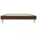 barna tölgy színű szerelt fa ágykeret matrac nélkül 90x200 cm