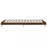barna tölgy színű szerelt fa ágykeret matrac nélkül 90x200 cm