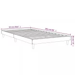 barna tölgy színű szerelt fa ágykeret matrac nélkül 90x200 cm