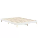 fehér szerelt fa ágykeret 135 x 190 cm