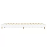 fehér szerelt fa ágykeret 135 x 190 cm