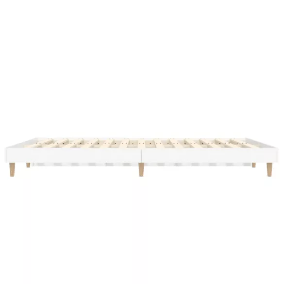 fehér szerelt fa ágykeret 135 x 190 cm