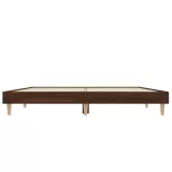 barna tölgyszínű szerelt fa ágykeret 135 x 190 cm