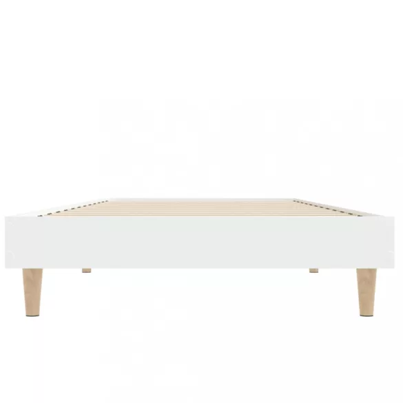 fehér szerelt fa ágykeret 75 x 190 cm