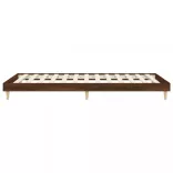 barna tölgy színű szerelt fa ágykeret matrac nélkül 75x190 cm